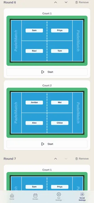 Padel Match Planner screenshot 2