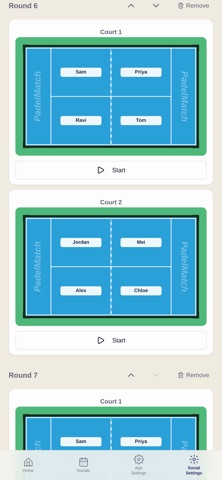 Padel Match Planner Screenshot 2 of 8