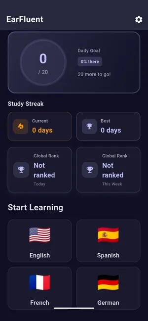 EarFluent Language Learning screenshot 3