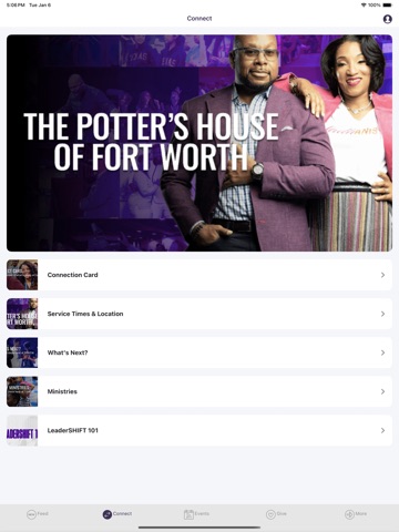 The Potter's House Fort Worth iPad screenshot