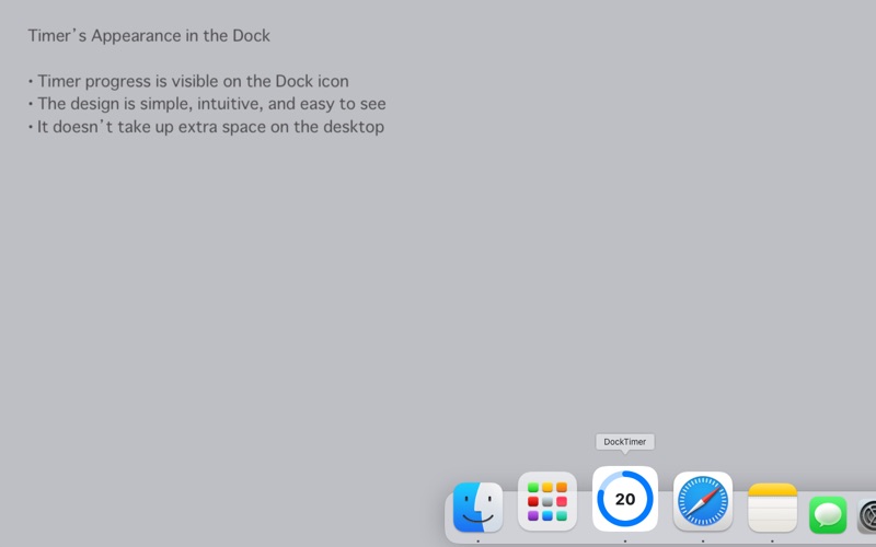 DockTimer - Timer in your Dock screenshot