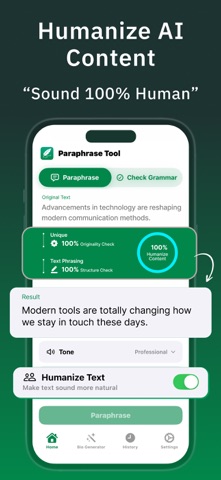 Paraphrase: Rephrase Text Tool Screenshot 2 of 5