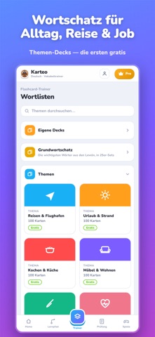 Karteo: Deutsch lernen screenshot
