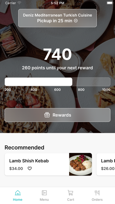 Deniz Mediterranean Cuisine iPhone screenshot 1 - Food & Drink app