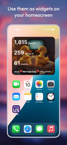 SinceUs iPhone screenshot