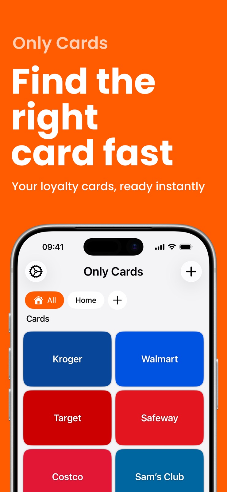 OnlyCards: Loyalty Cards iphone screenshot 1