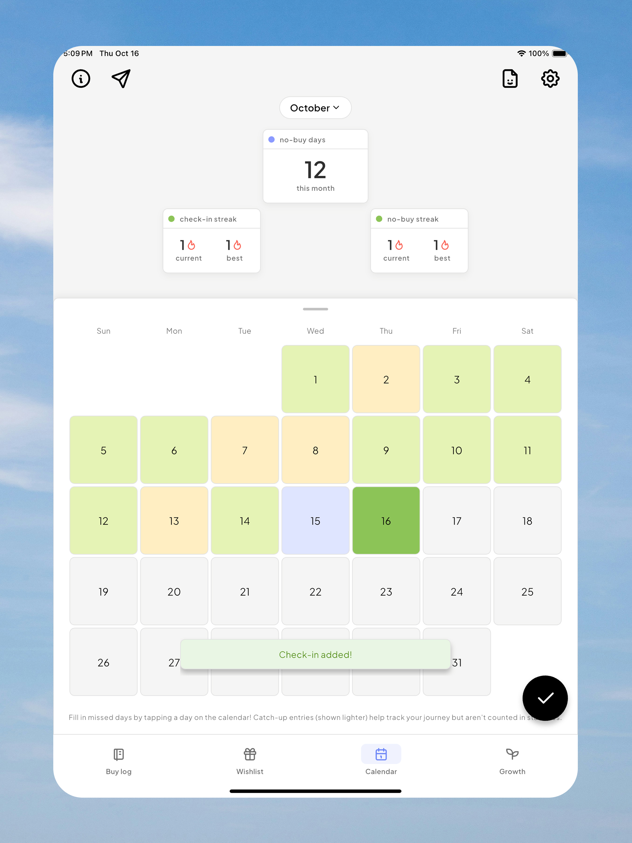 mallow - no buy tracker