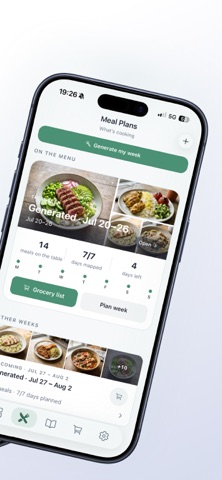 Planr - Meal Planner & Recipes iPhone screenshot