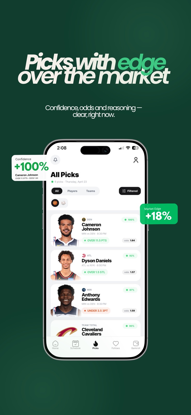 IABET - AI Sports Predictions iphone screenshot 2