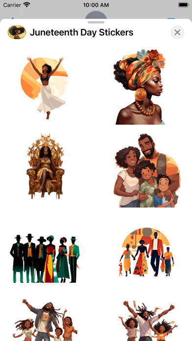 Juneteenth Day Stickers Screenshot