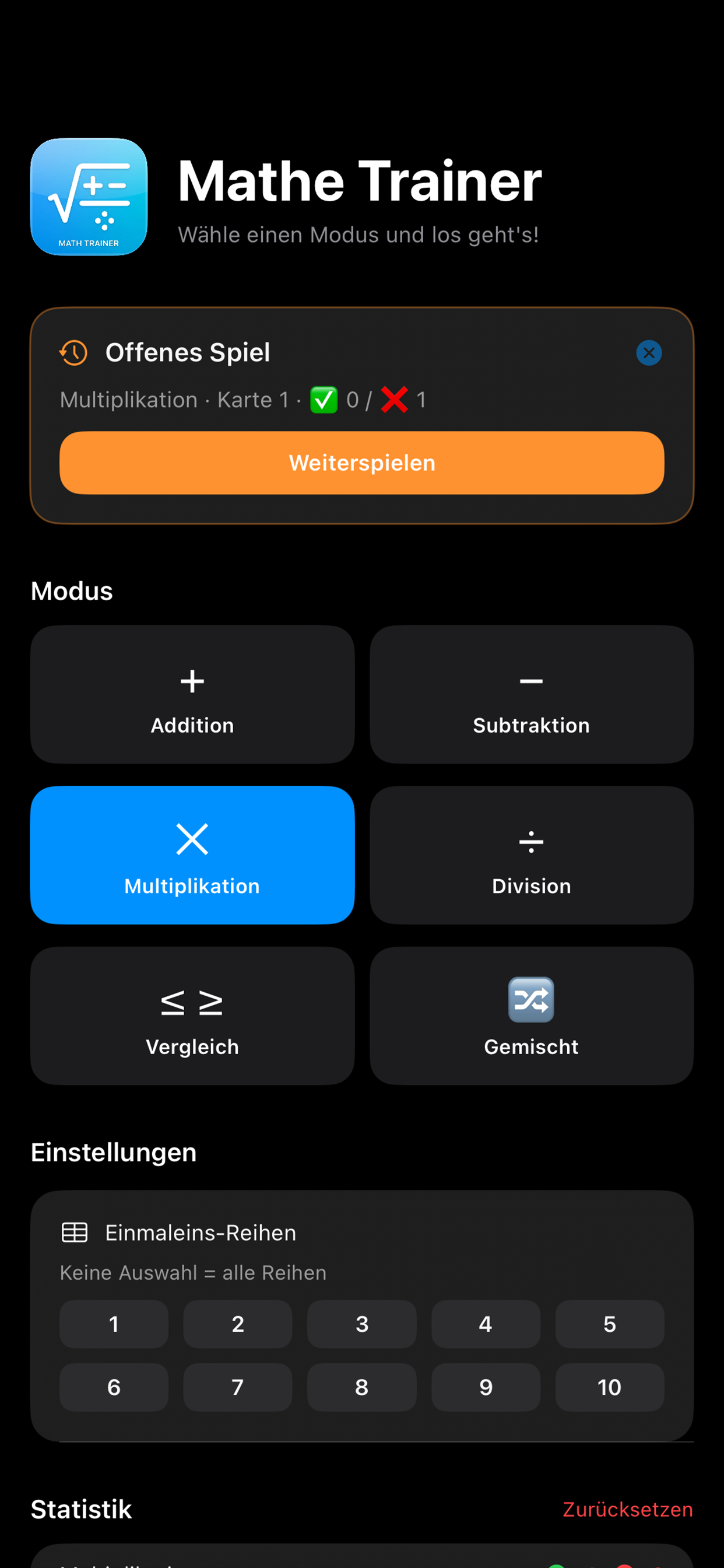 Mein Mathe Trainer screenshot 3
