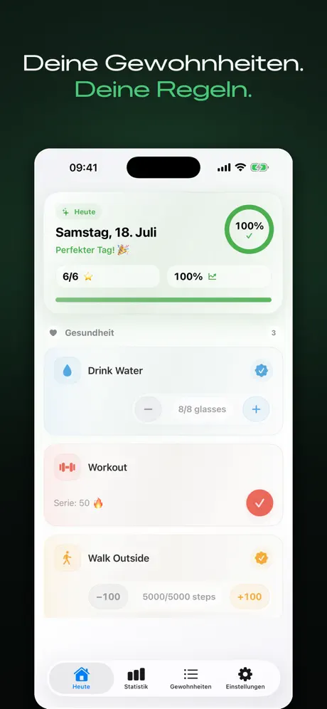 HabitForge - Habit Tracker — iPhone-Screenshot 1