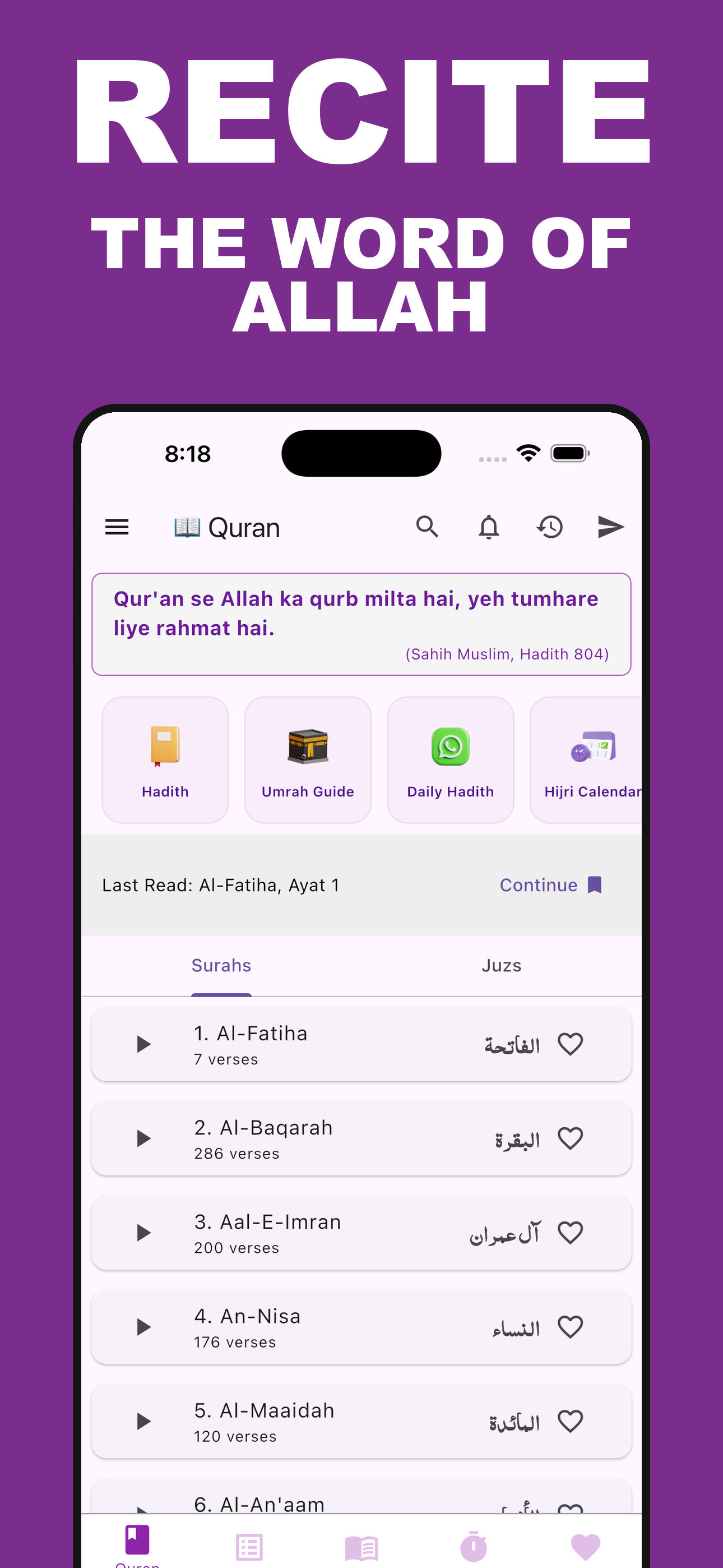 Iqra - Quran Hadith Duas Adhan