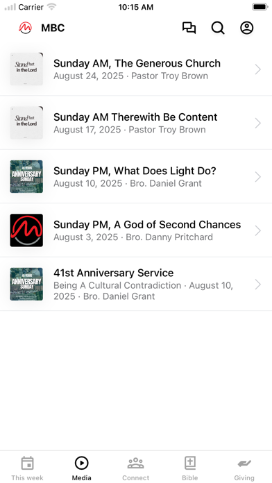 Maranatha Columbus iPhone screenshot