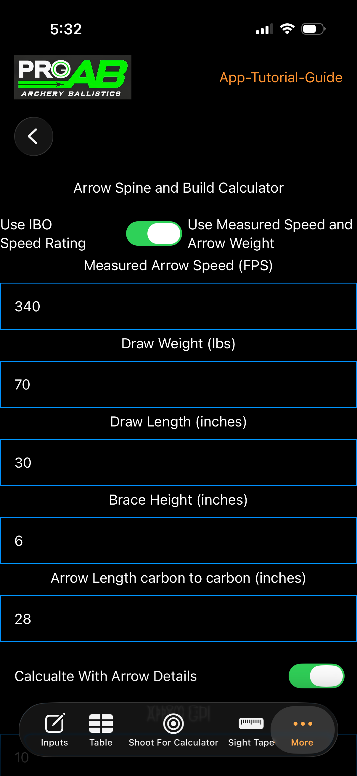 PRO Archery Ballistics