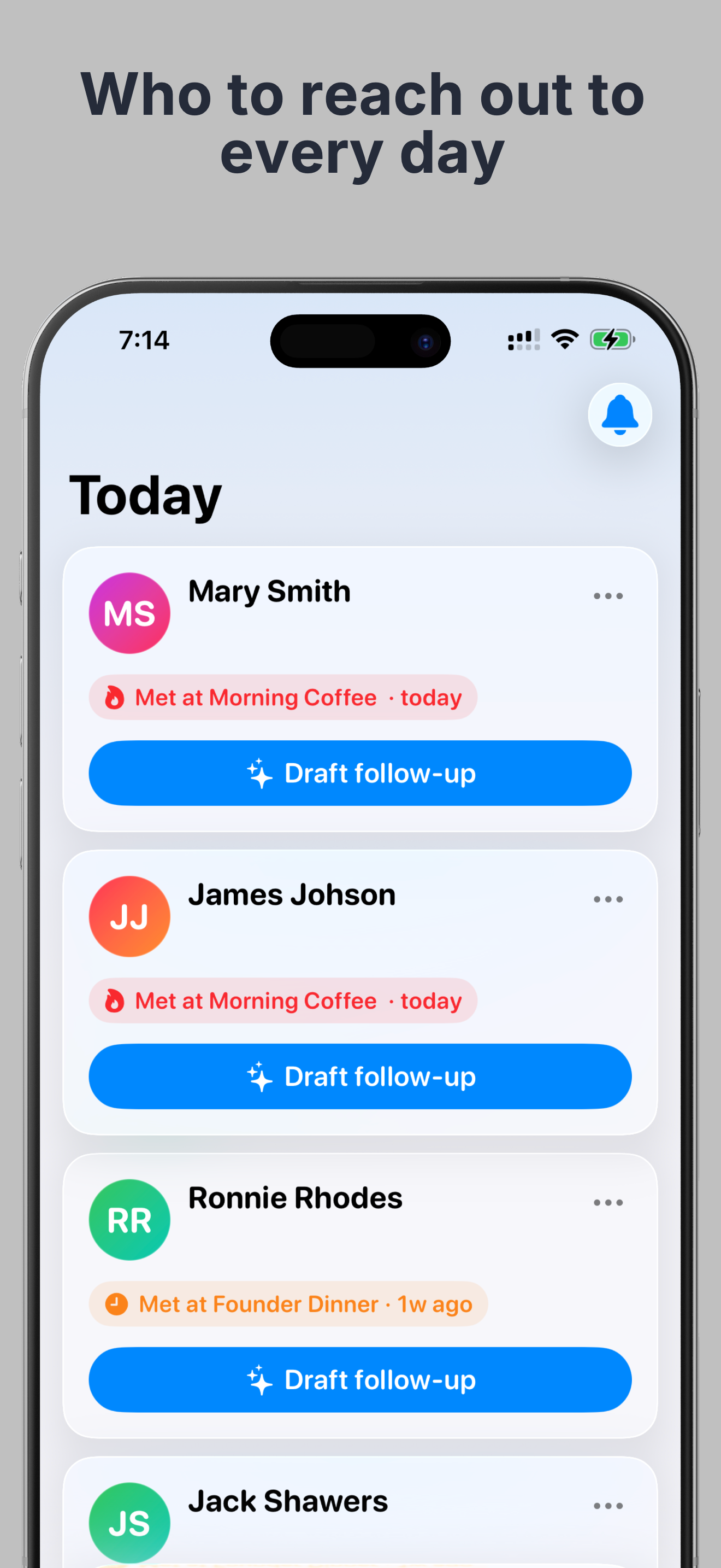 Reachia: AI Business Card App