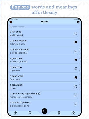 Irish | Irish Dictionary iPad screenshot