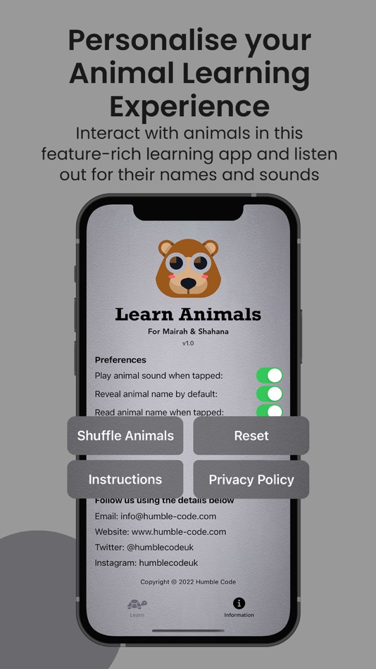 #5. Learn Animals - Name Sounds (iOS) 由: MOHIBUR RAHMAN