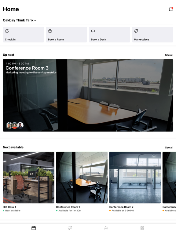 Oakbay Think Tank app screenshot