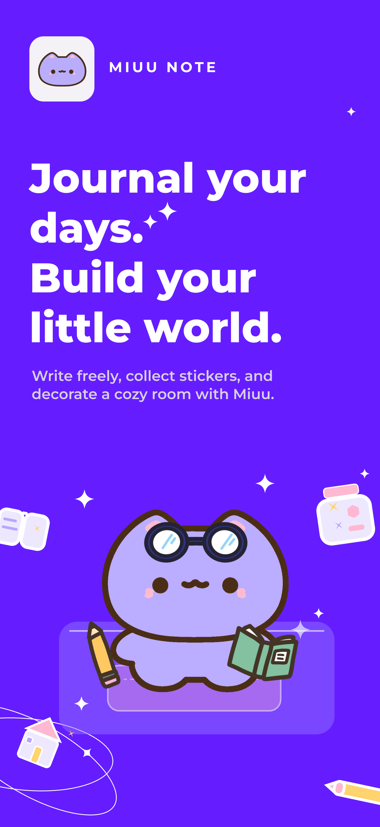 Miuu Note: Cute Diary Journal