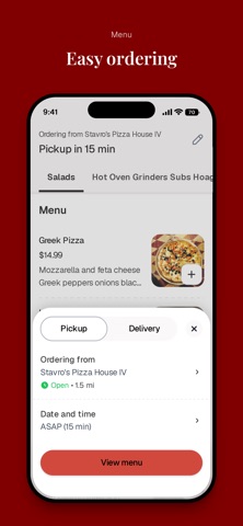 Stavro's Pizza House IV iPhone screenshot