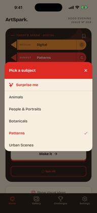 ArtSpark - Daily Art Prompts screenshot 3
