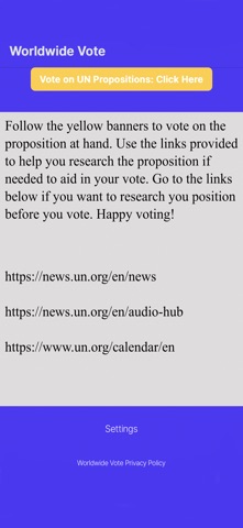 Worldwide Vote screenshot