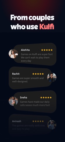 Kulfi: Games for Couples iPhone screenshot