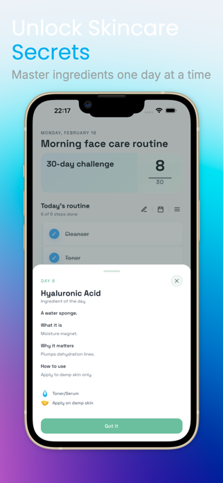 Face Care Tracker Screenshot 4 of 6