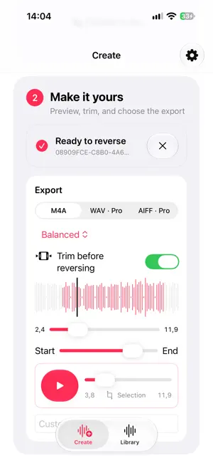 Reverse Sound: Audios & Videos screenshot 2