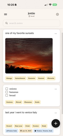jottie: smart notes screenshot