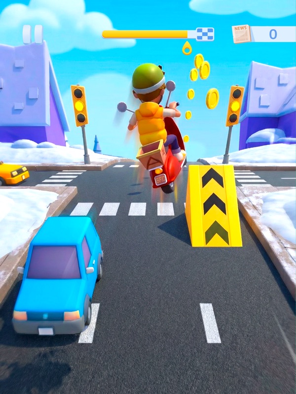 Paper Boy Race: Run & Rush 3D screenshot 11