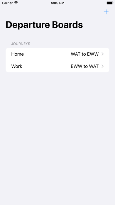 DepartureBoards Screenshot