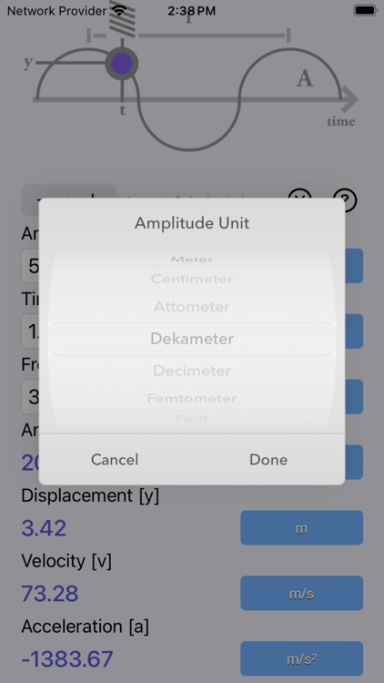 Simple Harmonic Motion Calc screenshot-3