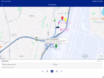 Cellstop Tracking Mobile App iPad screenshot