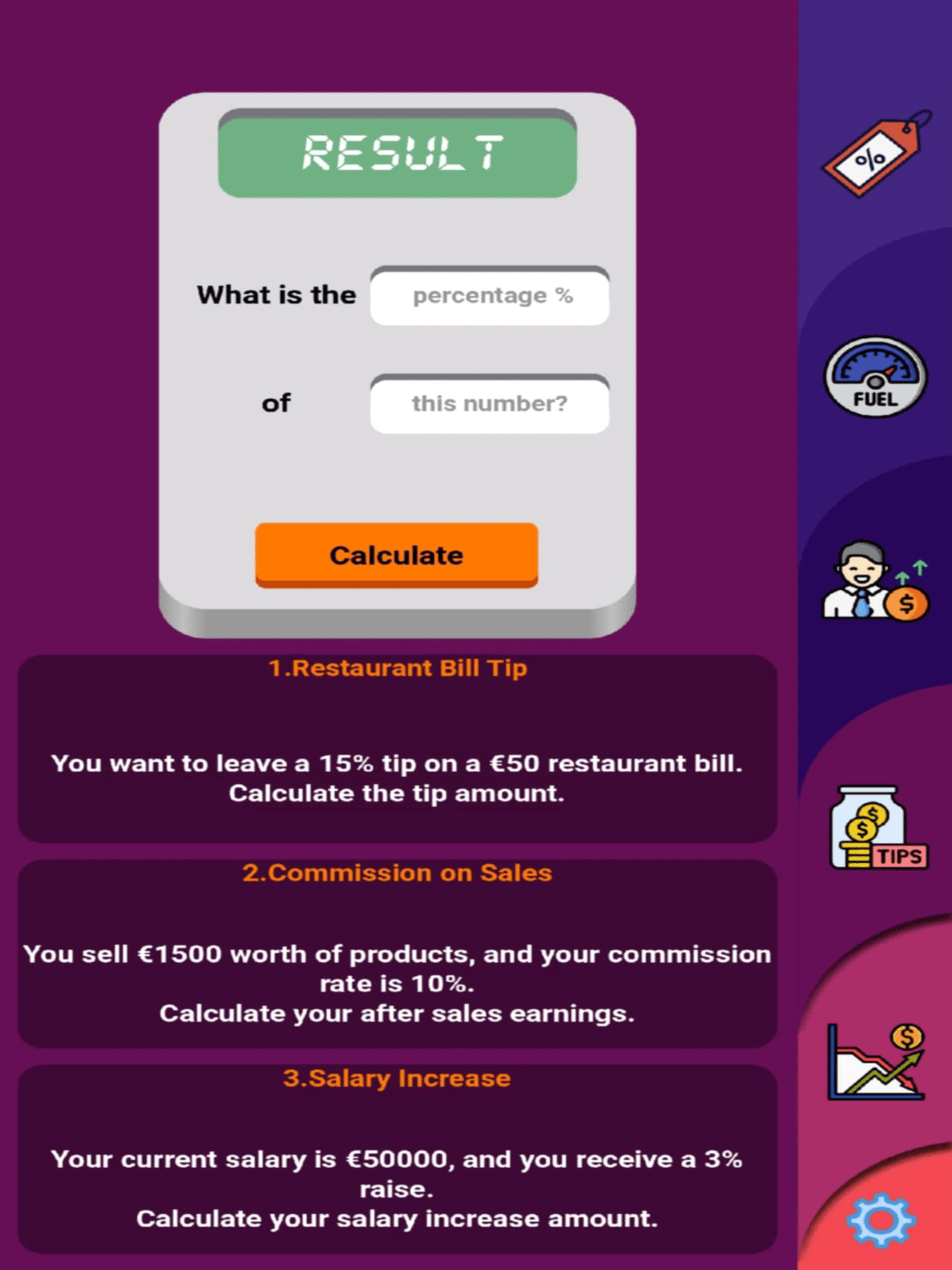 5-in-1 Percentage Calculator screenshot 9