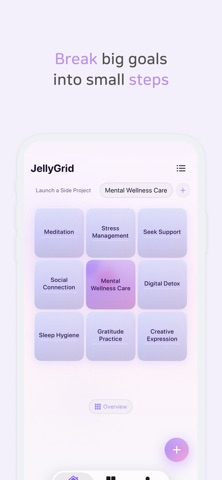 Jelly Grid:Habit&Goal Planner iPhone screenshot