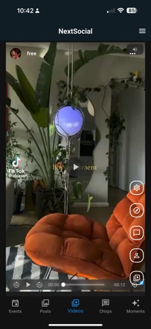 Next Social App screenshot