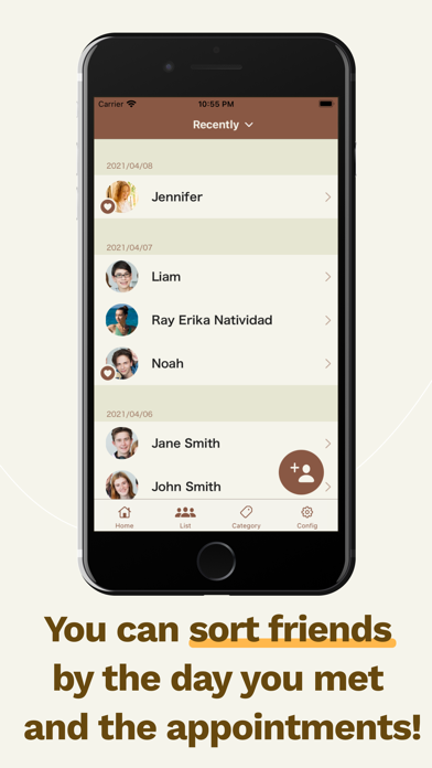 FriendList: birthday & profile Screenshot