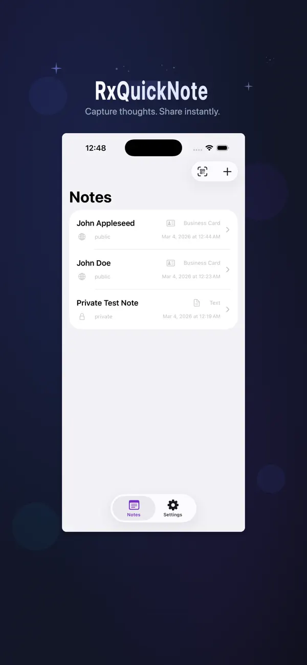 #1. RxQuickNote (iOS) Με: 其炜 李