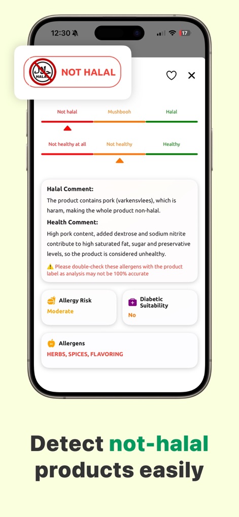 Halal Scanner AI Food Analyze - App de Referencia | MWM