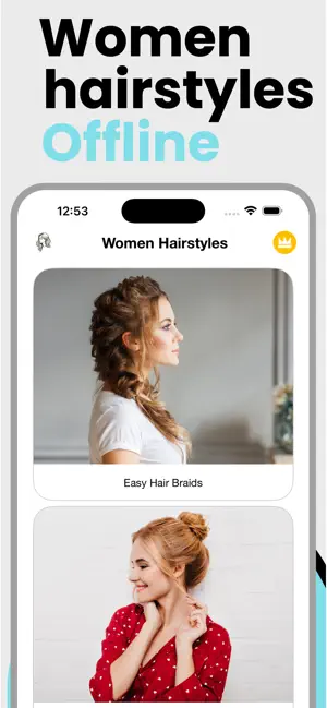 Hairstyles for Women - Offline screenshot 4
