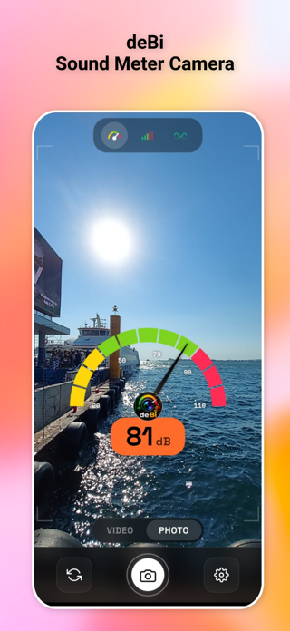 deBi Sound Meter Camera Screenshot 1 of 8