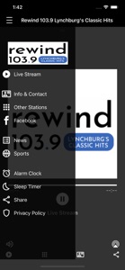 Rewind 103.9 Lynchburg WHTU screenshot #3 for iPhone