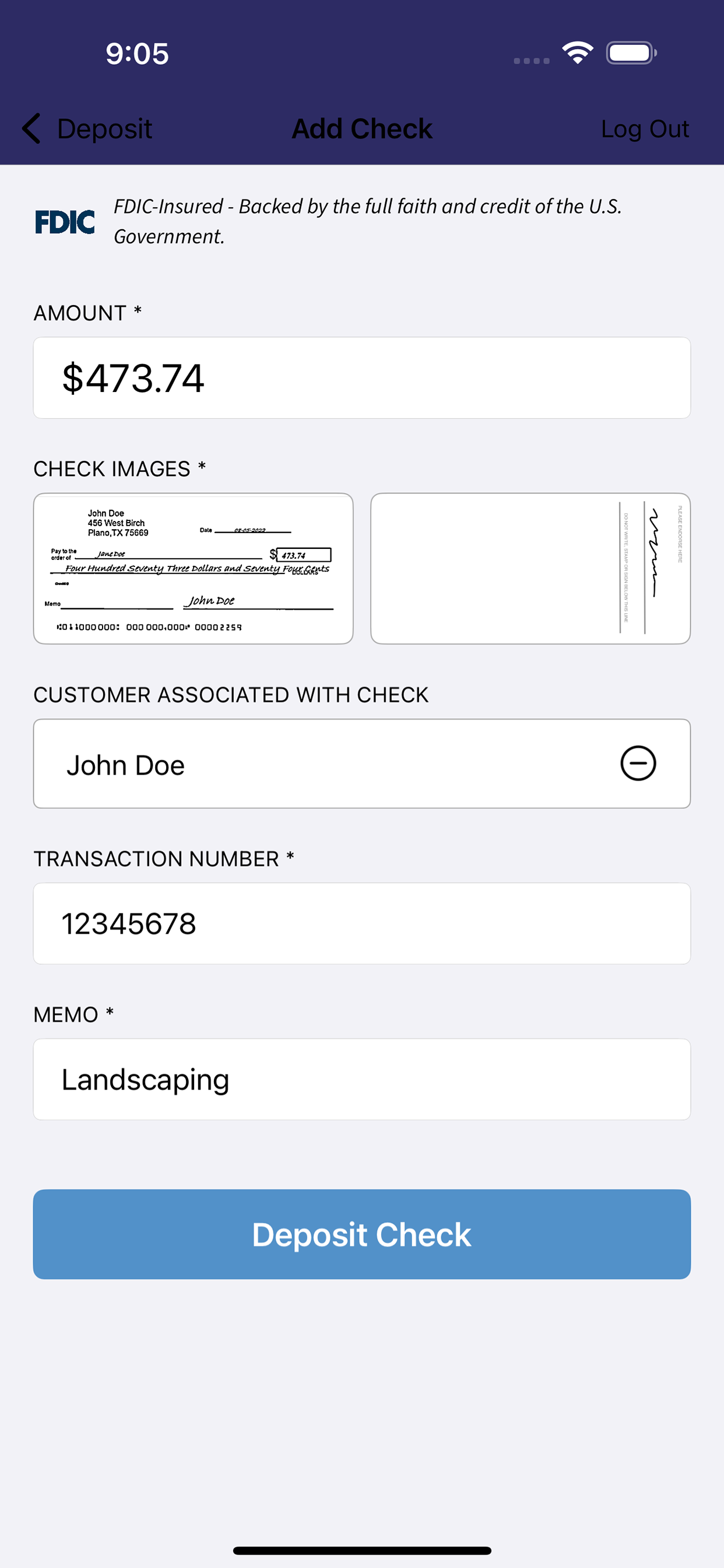 Blue Sky Bank TM mRDC screenshot 4