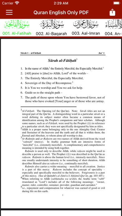 The Quran in English Offline Screenshot