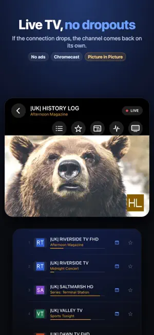 Zapa Player: IPTV and M3U screenshot 1
