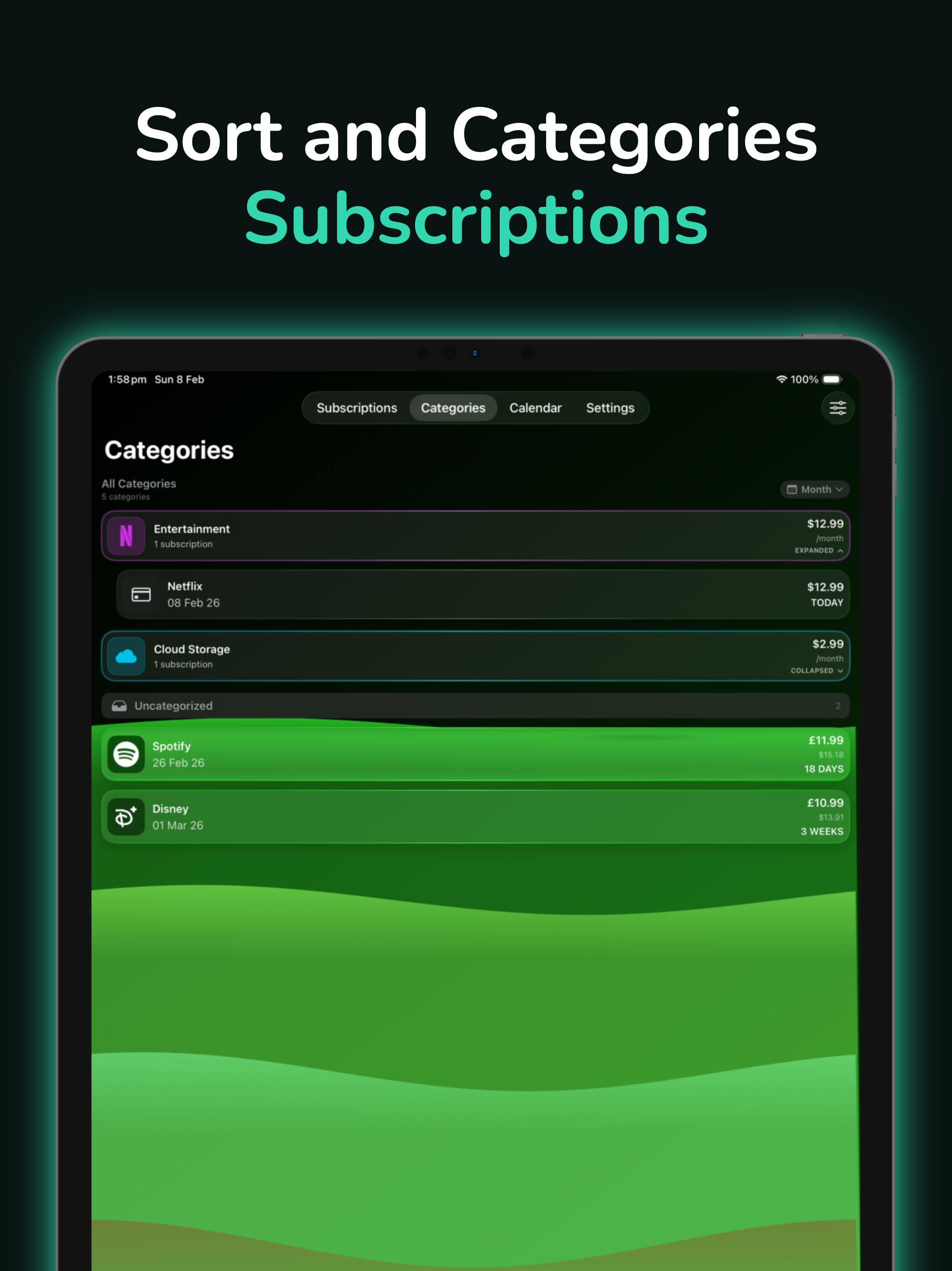 SubscriptionTracker: Submarine screenshot 7