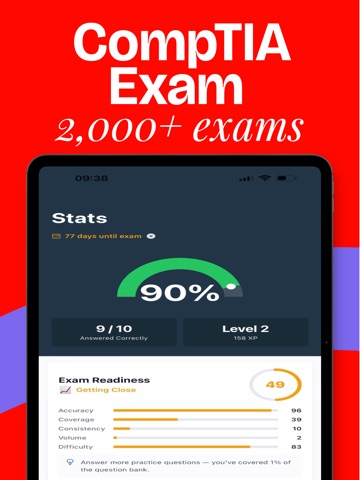 CompTIA Security Prep 2026 iPad screenshot