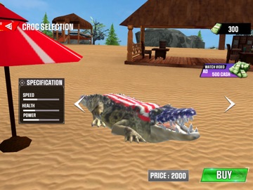 Crocodile Simulator Adventure iPad screenshot